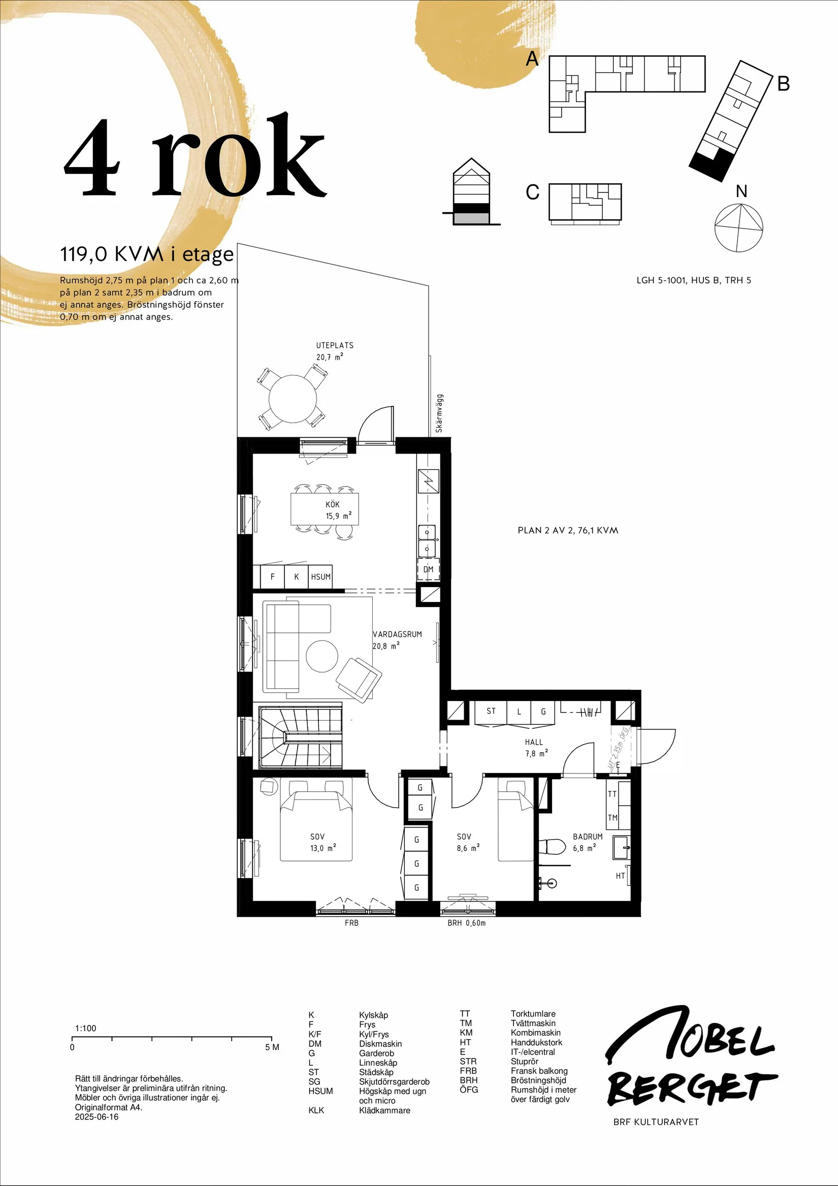 Bostadsrätt, Laboratoriegatan 6, Sickla, Nacka