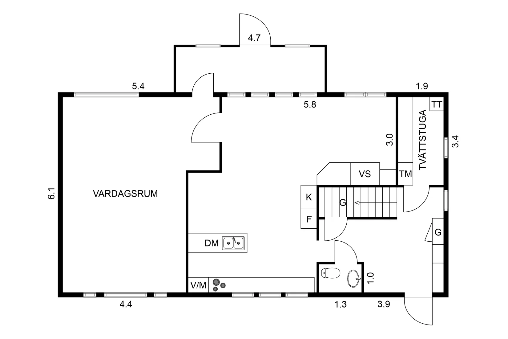 Villa, Köpmansgatan 9, Tråvad, Vara