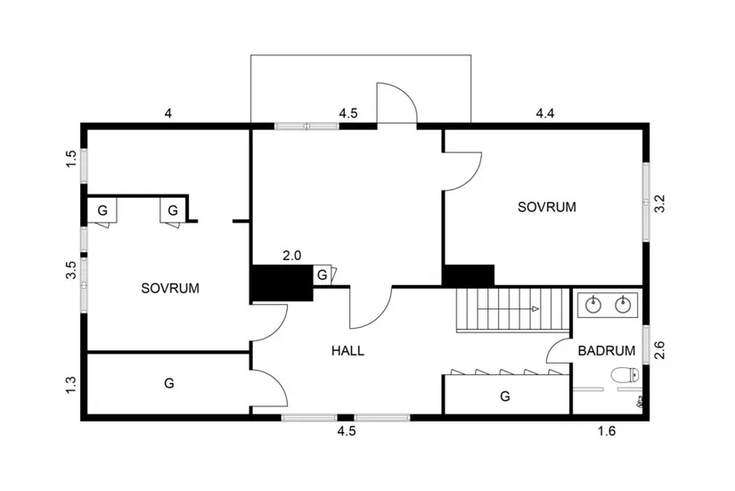 Villa, Köpmansgatan 9, Tråvad, Vara