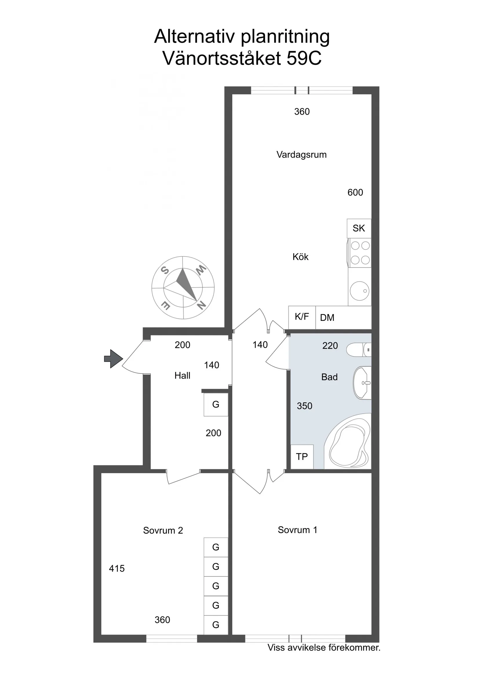 Bostadsrätt, Vänortsstråket 59C, Tureberg, Sollentuna