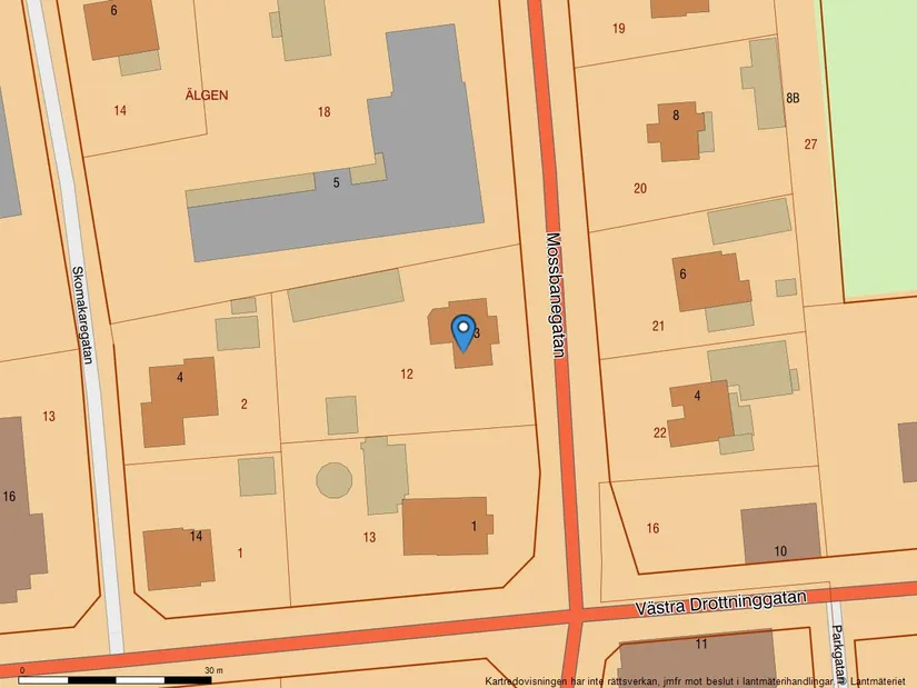 Villa, Mossbanegatan 3, Haga, Kumla