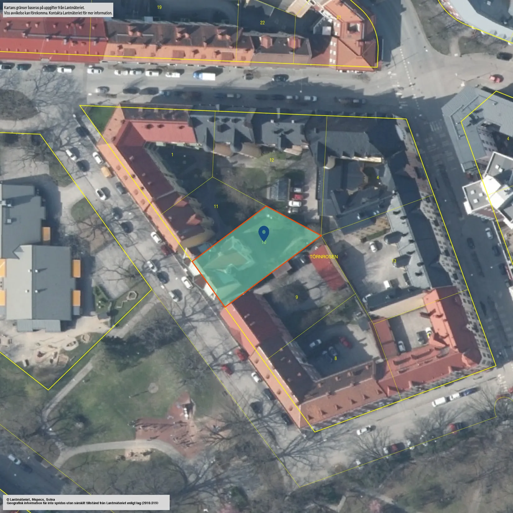 Villa, Prinsgatan 7, Centralt väster vid Karl-Johanparken, Örebro