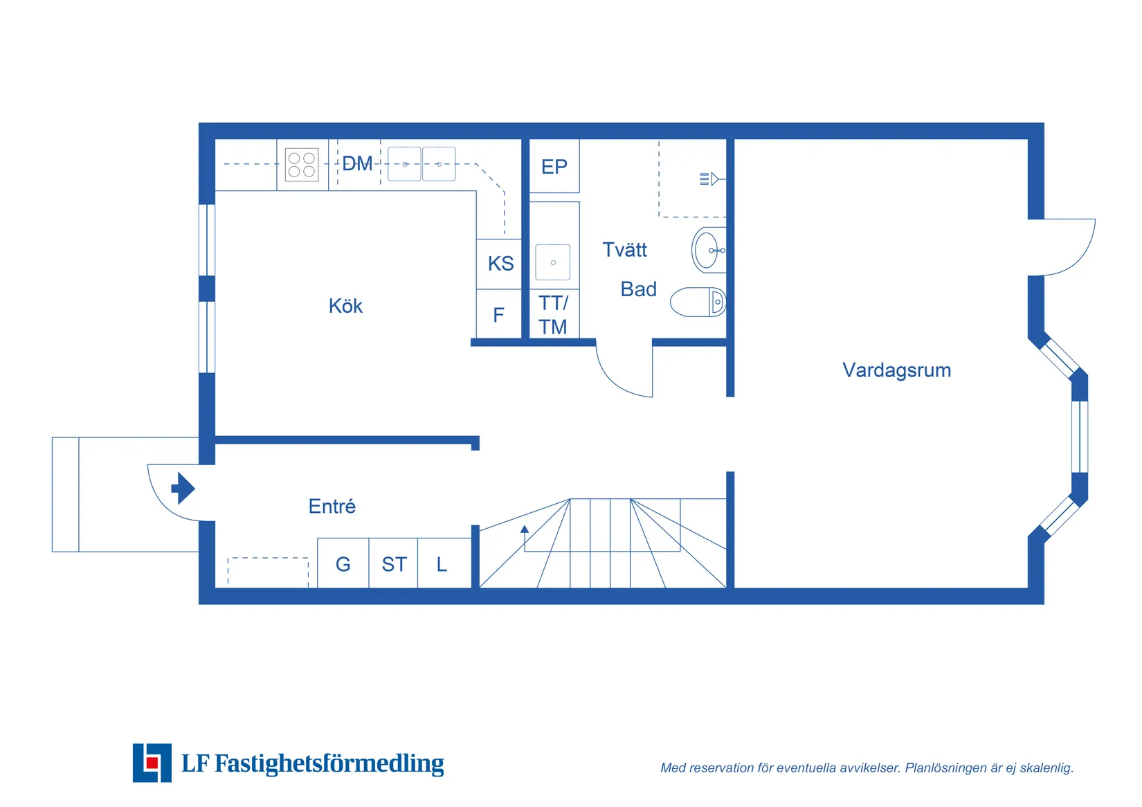 Bostadsrätt, Sånggatan 3A, Svarte, Ystad