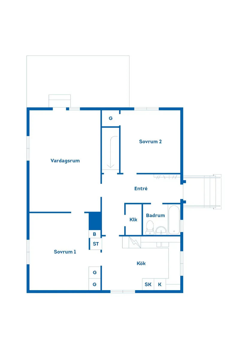 Villa, Gängletorpsvägen 54, Trummenäs, Karlskrona