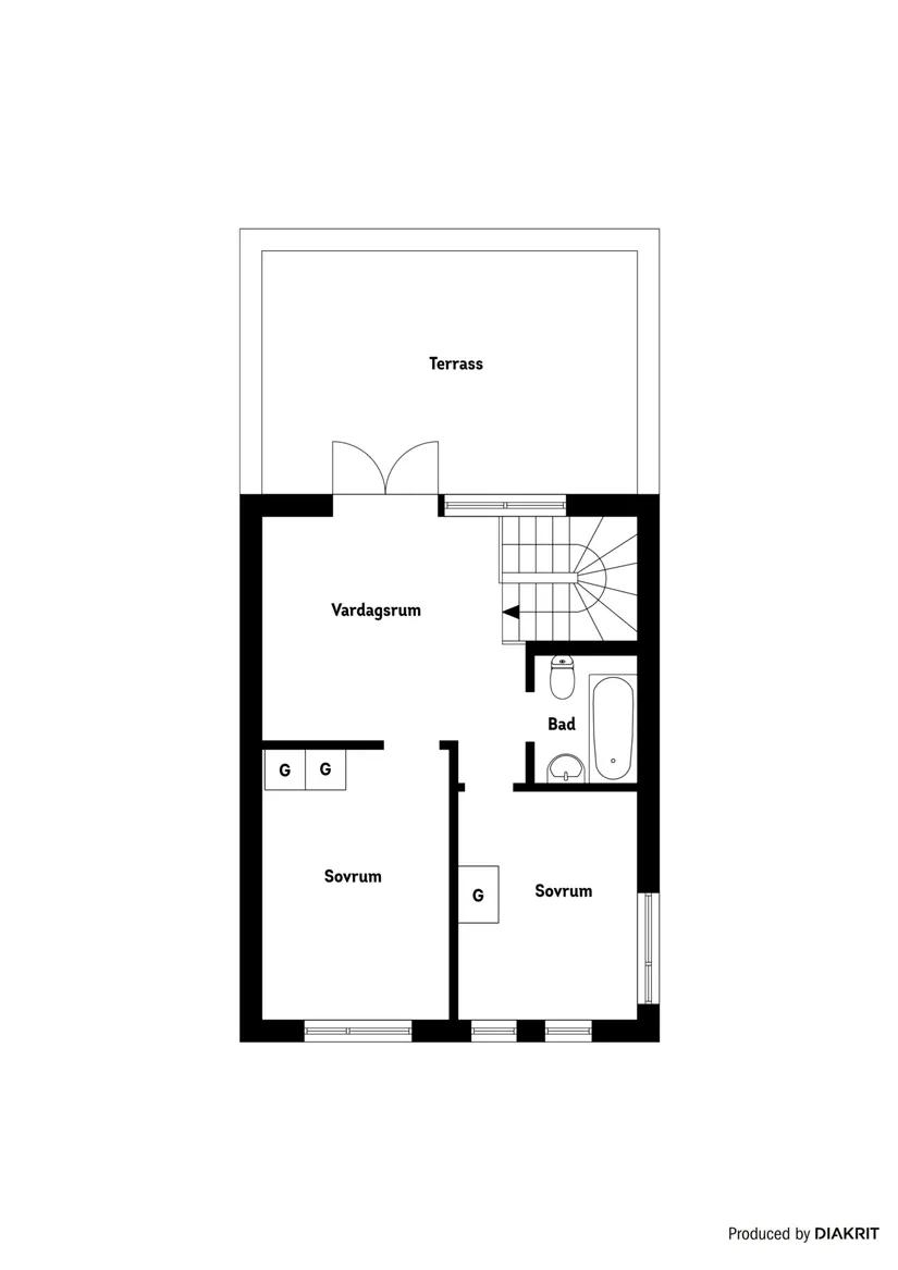 Villa, Radhus, Bastenshällsvägen 31, Arnö, Nyköping