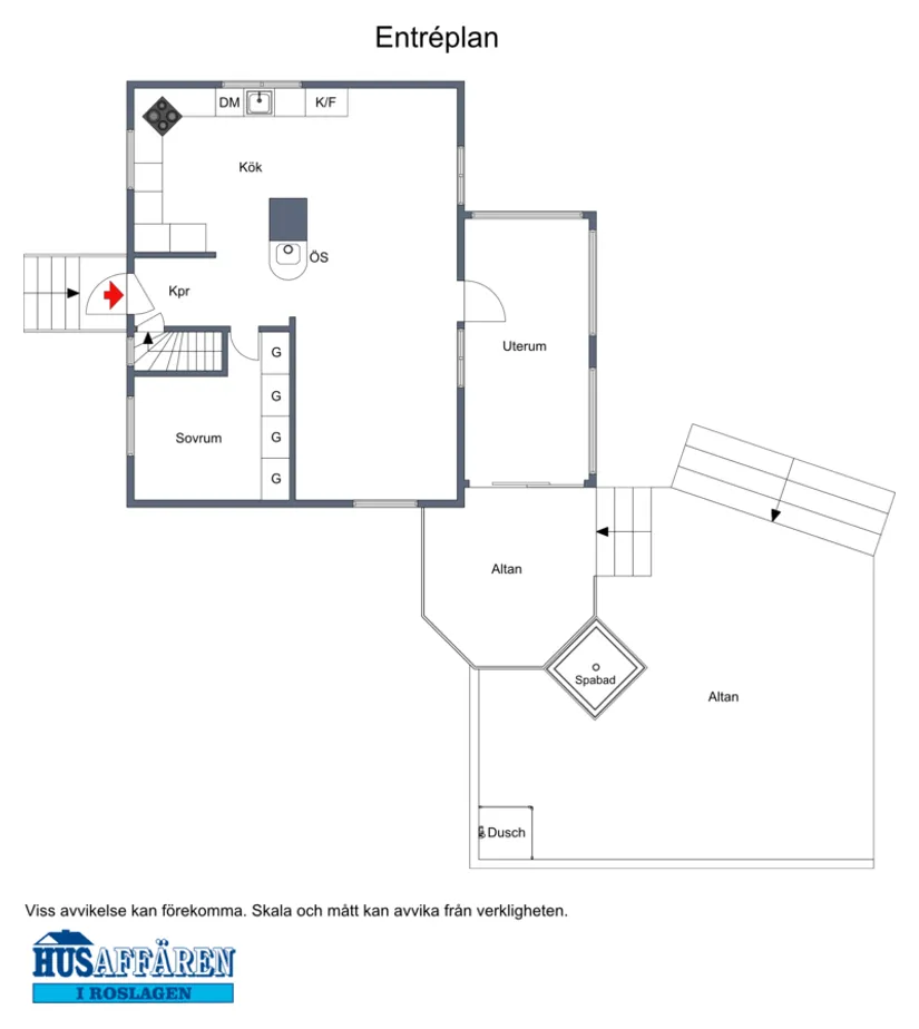 Villa, Skarsjövägen 6, Rimbo, Norrtälje
