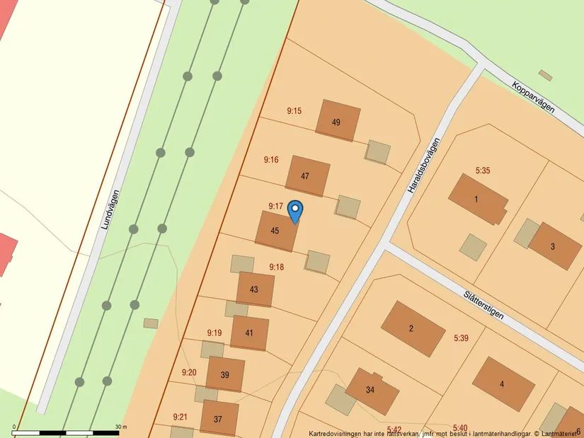 Villa, Haraldsbovägen 45, Haraldsbo, Falun