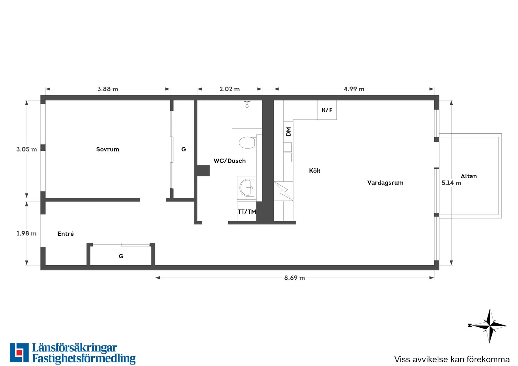 Bostadsrätt, Övre Hallegatan 54, Centrala Hisingen, Göteborg
