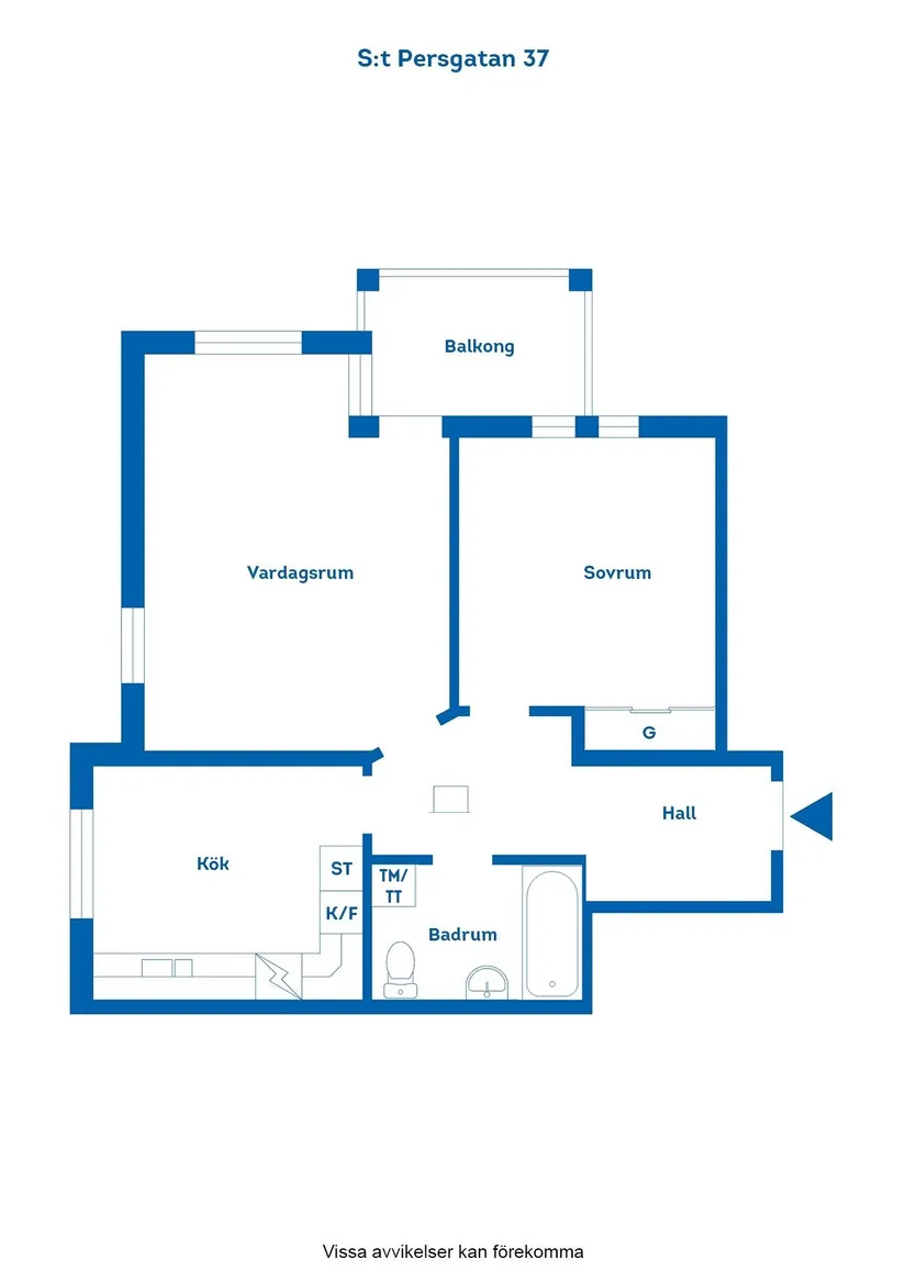 Bostadsrätt, S:t Persgatan 37, Centralt, Norrköping