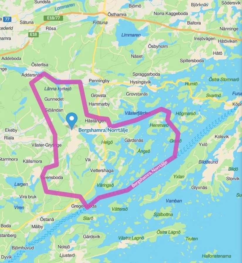 Radhus, Bergshamravägen 76B, Länna - Bergshamra, Norrtälje