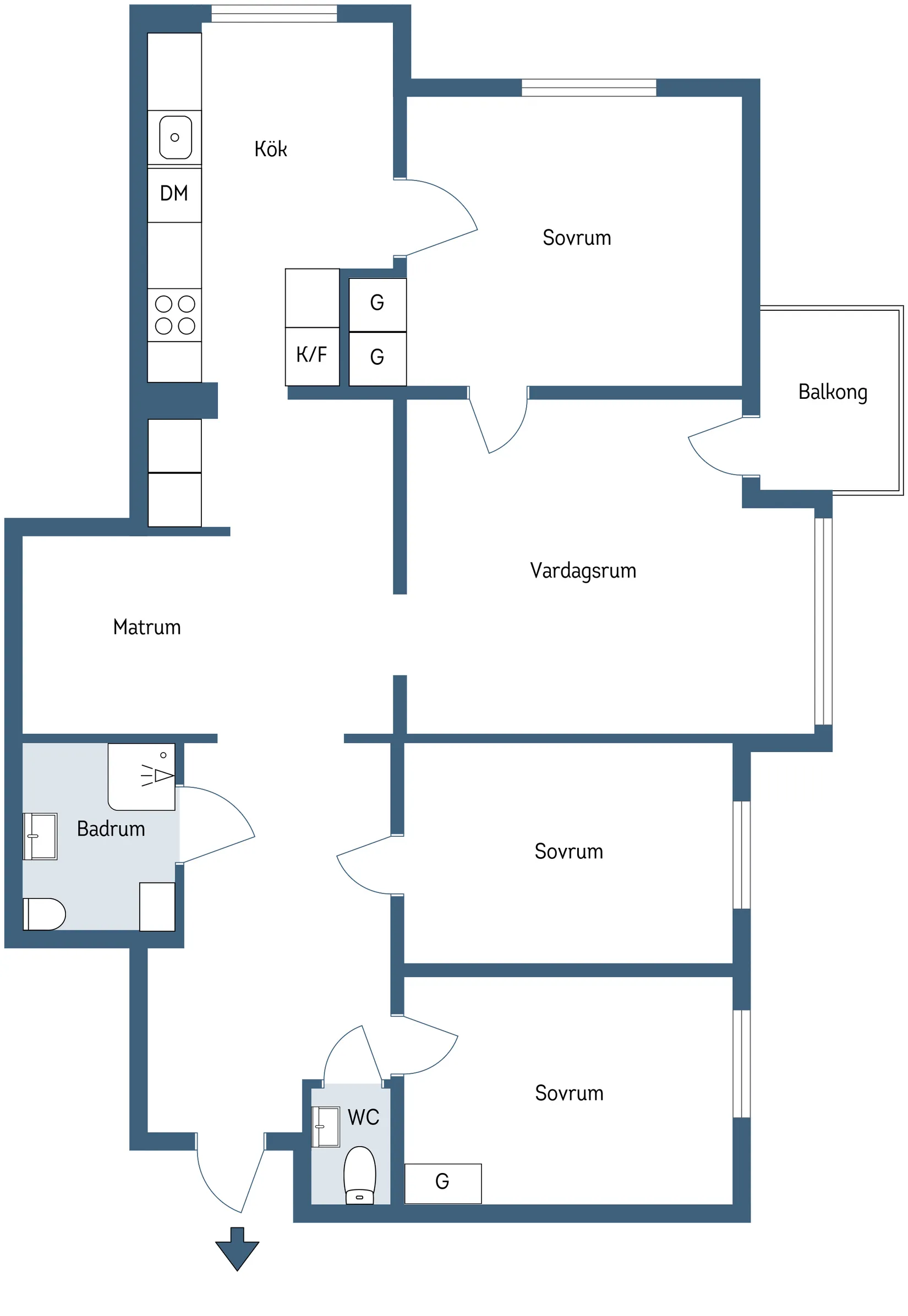 Bostadsrätt, Per Hallströms väg 2, Skvaltan, Nacka