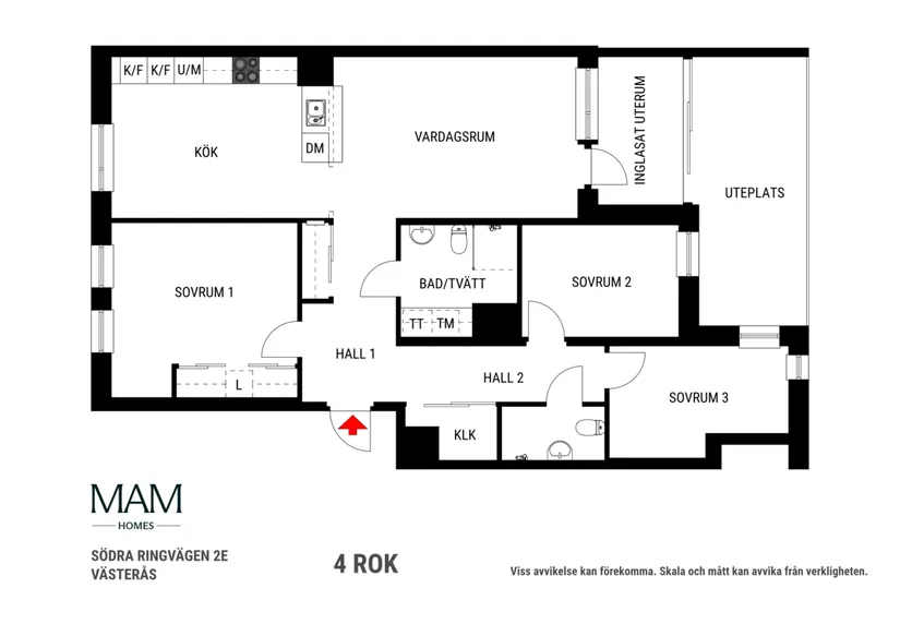 Bostadsrätt, Södra Ringvägen 2E, Östermalm, Västerås