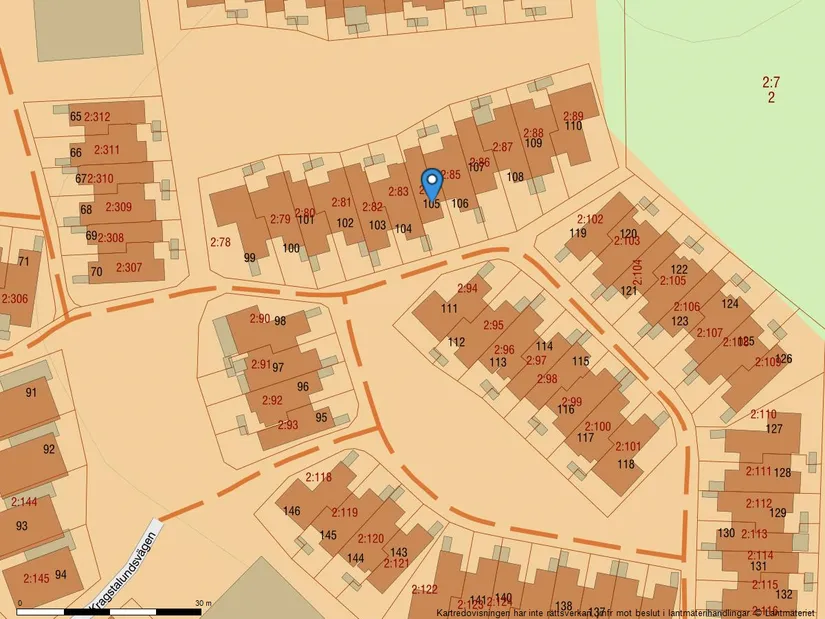 Villa, Radhus, KRAGSTALUNDSVÄGEN 105, Kragstalund, Vallentuna