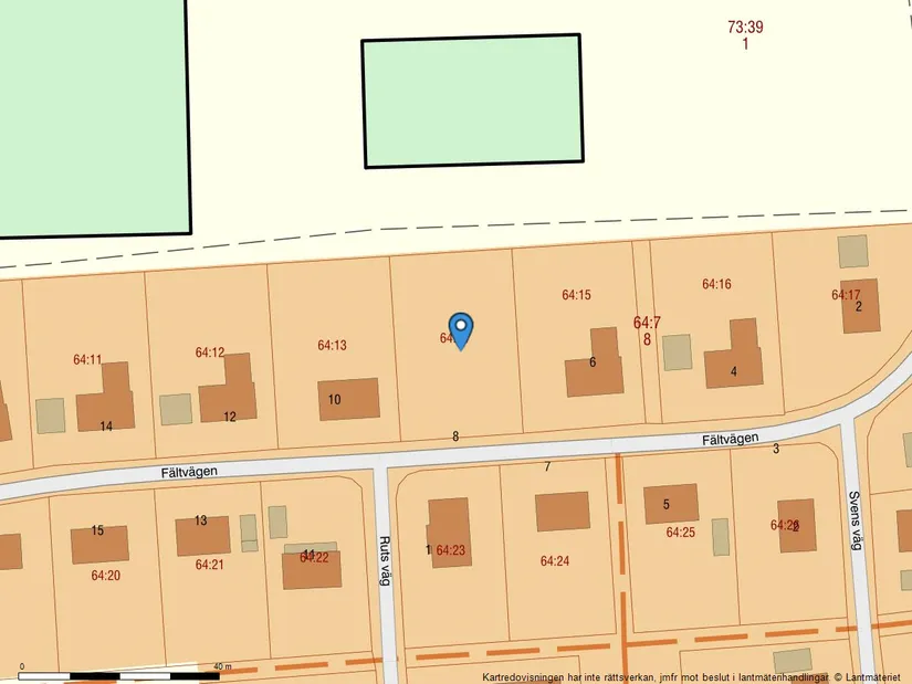 Tomt, Fältvägen 8, Grillby, Enköping