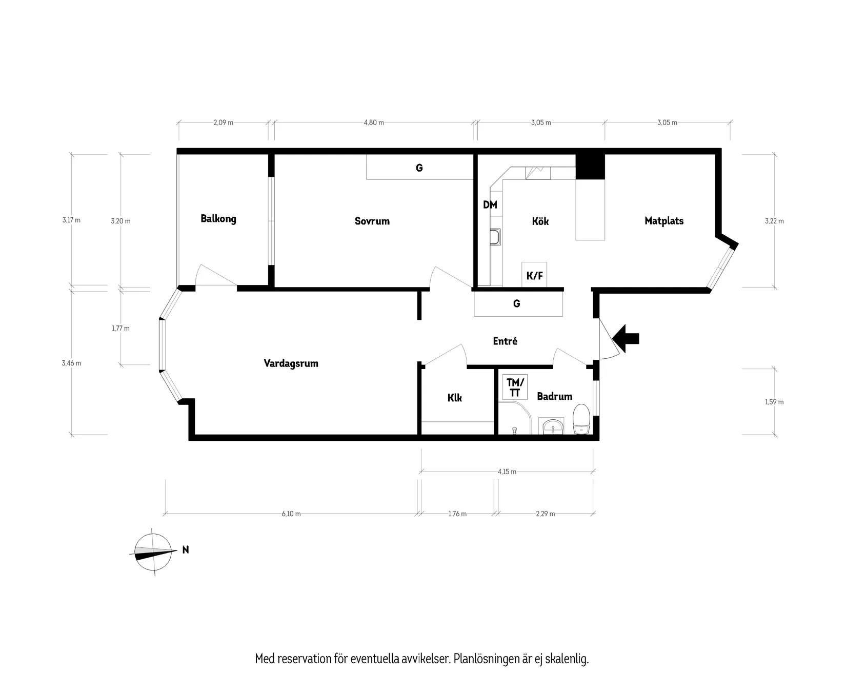 Bostadsrätt, Linnégatan 55, Linnéstaden, Göteborg