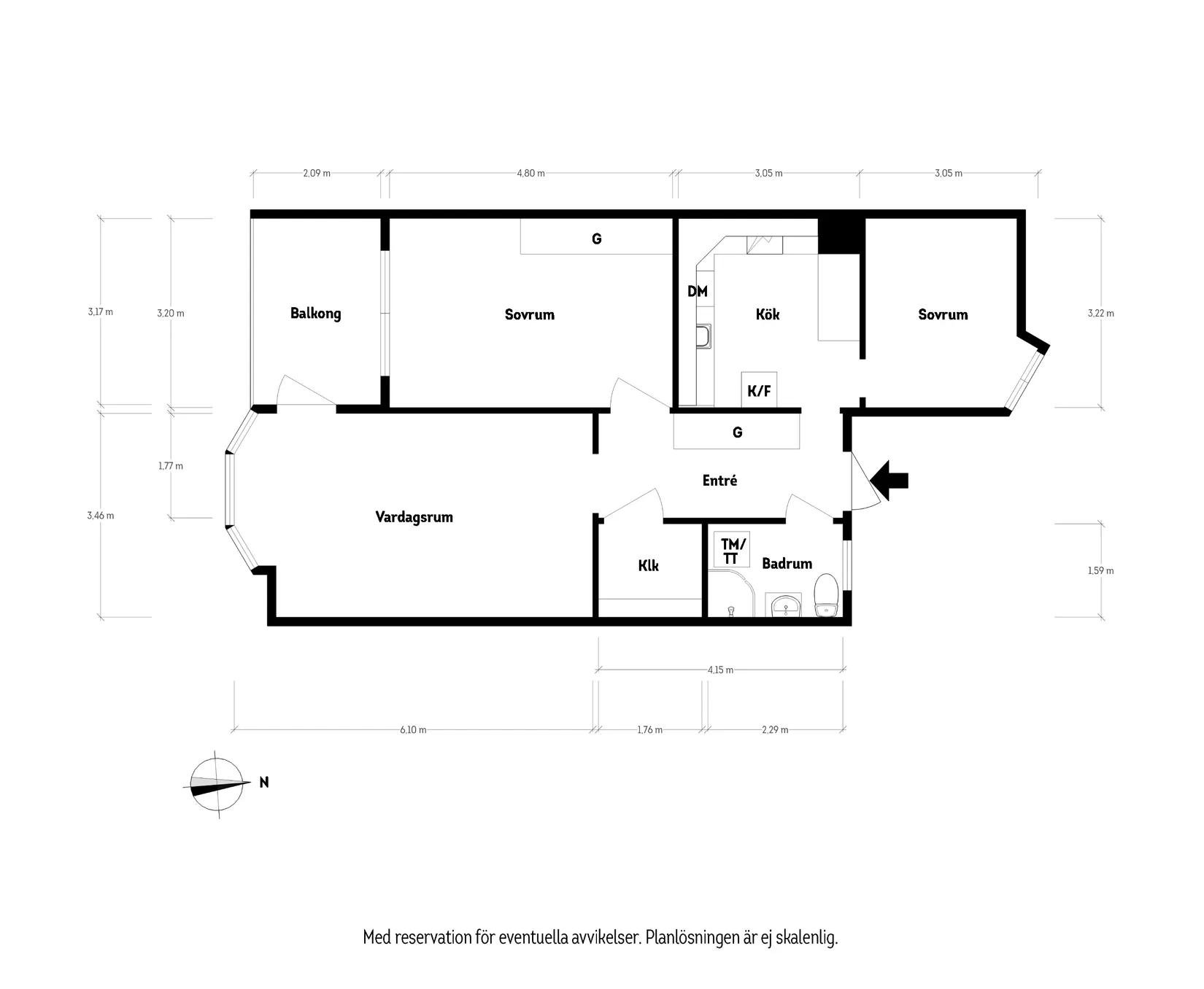 Bostadsrätt, Linnégatan 55, Linnéstaden, Göteborg