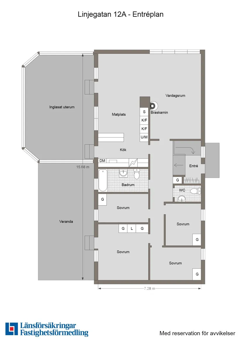 Villa, Linjegatan 12A, Enköping