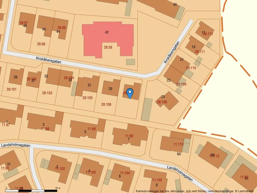 Villa, Krokåkersgatan 27, Lillevång, Lomma