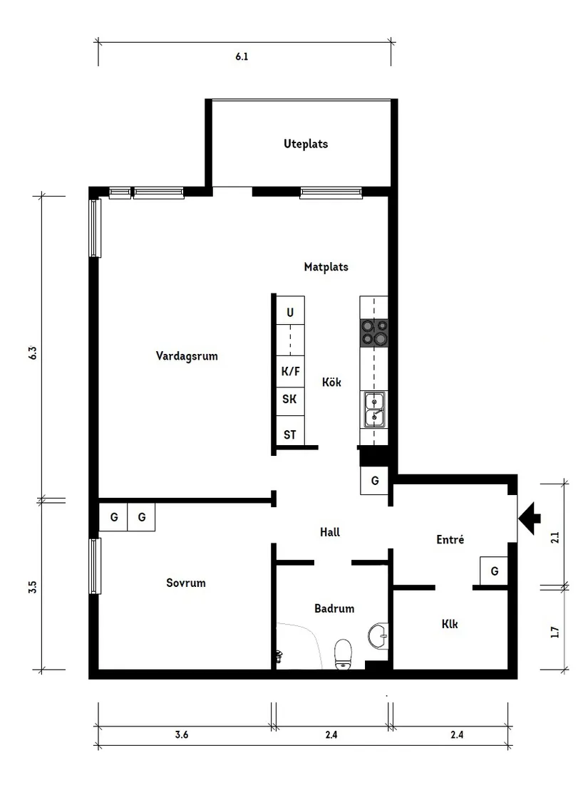Bostadsrätt, Åkargränd 3, Centrum, Nynäshamn