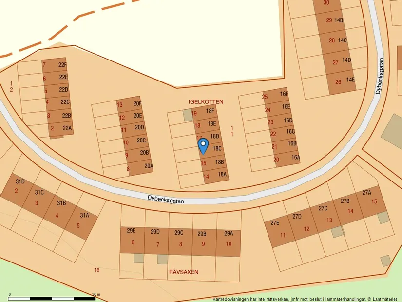 Villa, Radhus, Dybecksgatan 18C, Skallberget, Västerås