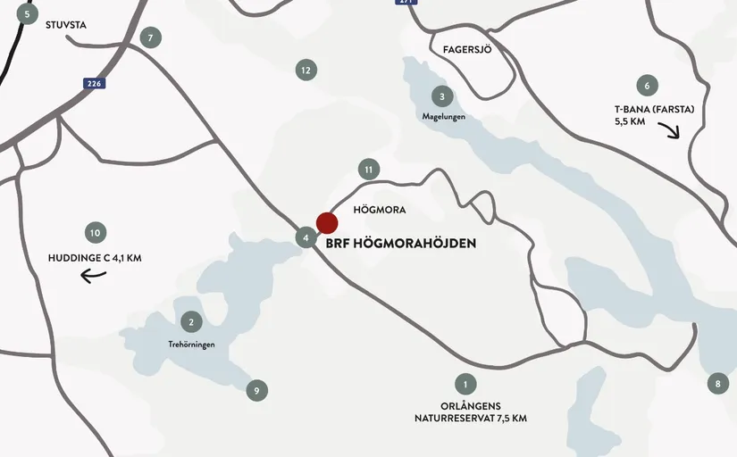 Bostadsrätt, Högmoravägen 5D, Högmora, Huddinge