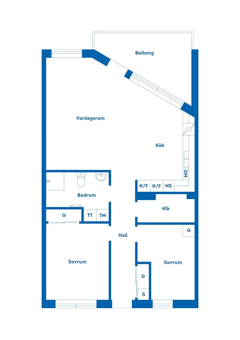 Bostadsrätt, Järnvägsgatan 32, Centralt, Nässjö
