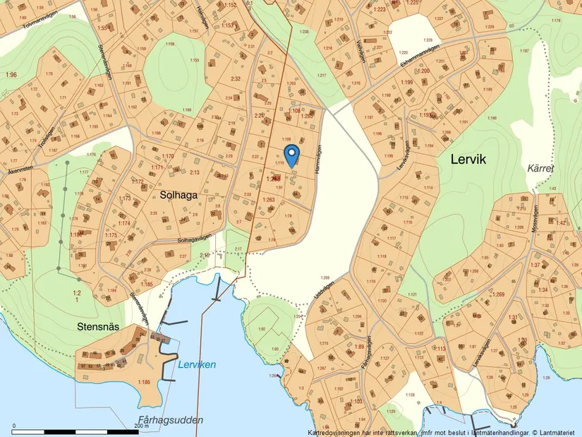 Villa, HAMNVÄGEN 6, Lervik, Österåker