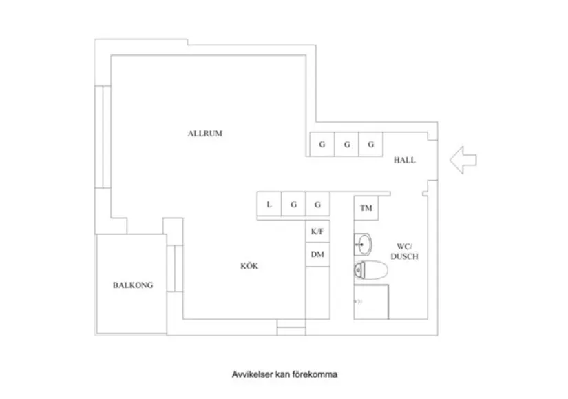 Bostadsrätt, Stationsgatan 2 A 1 tr, Märsta Centralt, Sigtuna