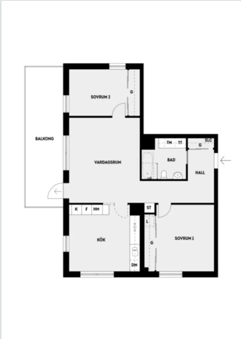 Bostadsrätt, Grindtorps skolgränd 28, 2tr, Täby Centrum, Täby