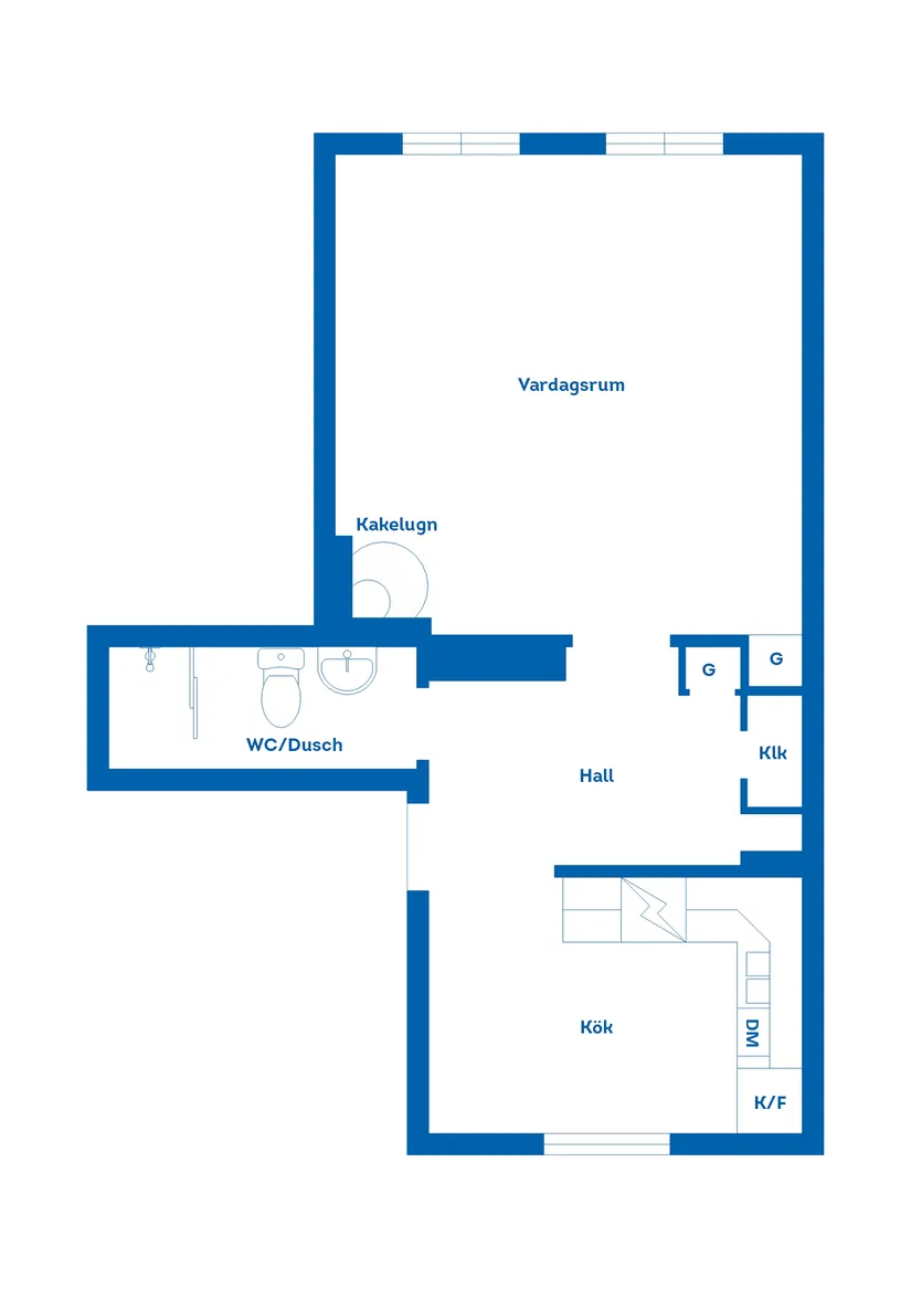 Bostadsrätt, Kyrkvaktargatan 3A, Brynäs, Gävle