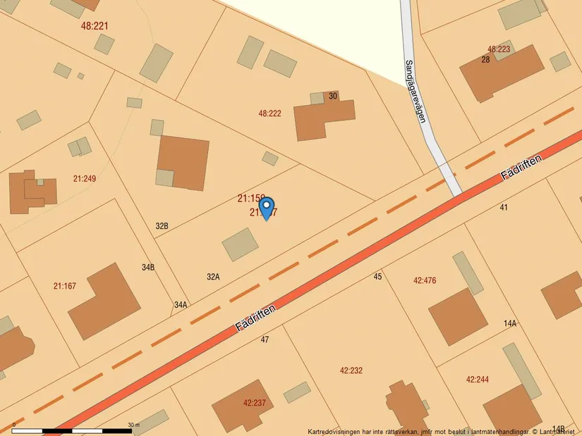 Tomt, Fädriften 32A, Täppet (Åhus), Kristianstad