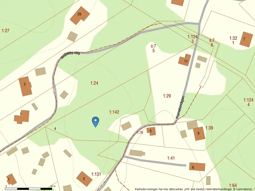 Tomt, Wistedts väg 4, Björnhuvud, Österåker