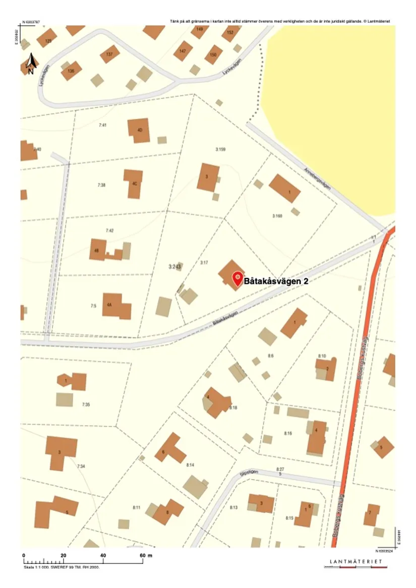 Villa, Båtakåsvägen 2, Boberg, Falkenberg