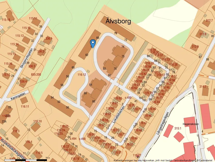Bostadsrätt, Lokattsbacken 64, Hagen, Göteborg