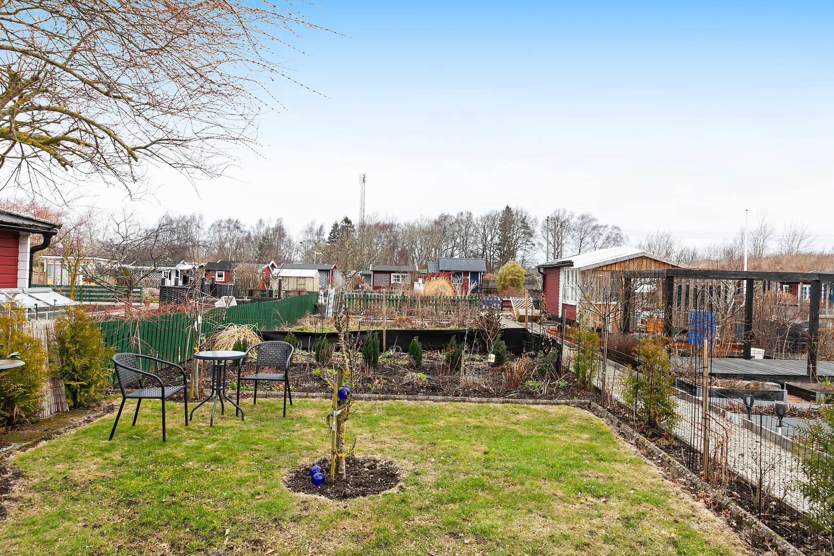 Fritidshus, Kapelluddens koloniförening, Kyrkogårdsgatan 21, Höganäs