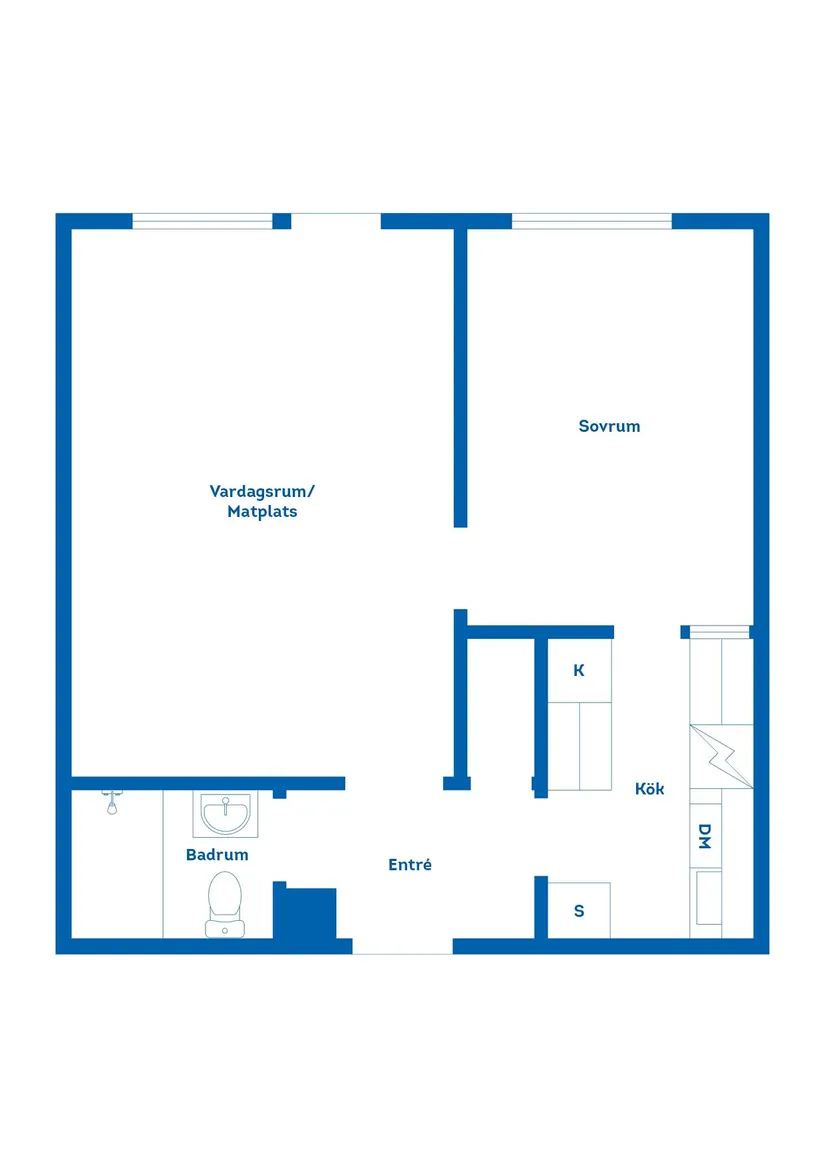Bostadsrätt, Nybrogatan 17B, Centralt, Falun