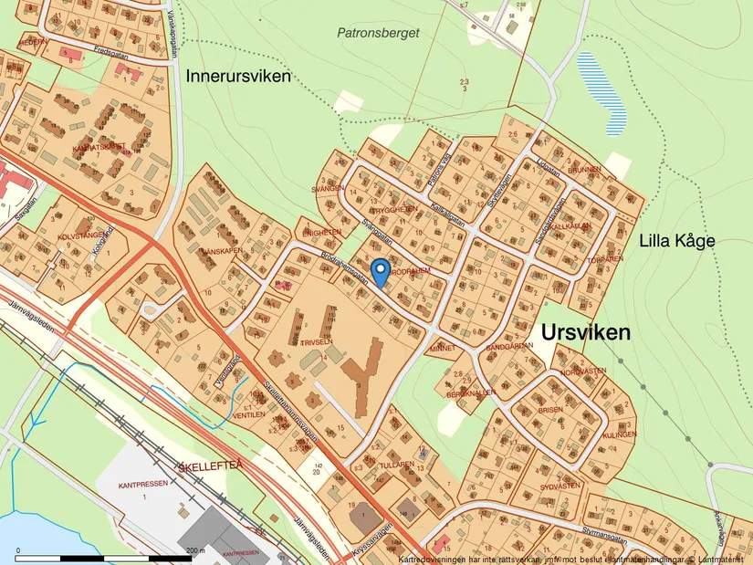 Villa, Brödrahemsgatan 23, Ursviken, Skellefteå