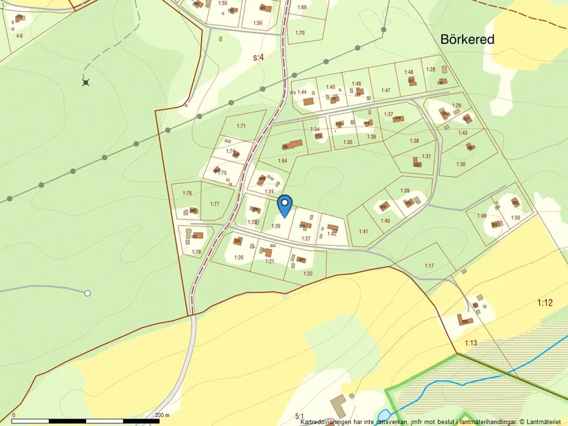 Tomt, Hallandsås Börkered 332, Börkered, Laholm