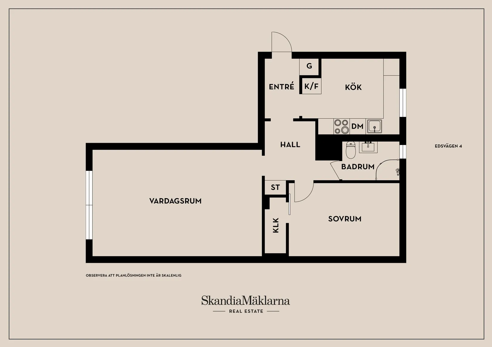 Bostadsrätt, Edsvägen 4, Centrala Huddinge, Huddinge