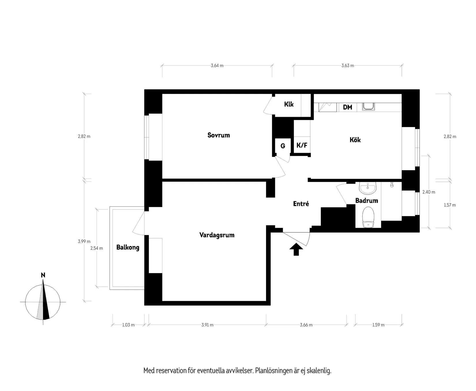 Bostadsrätt, Ängemarken 9B, Norra Guldheden, Göteborg