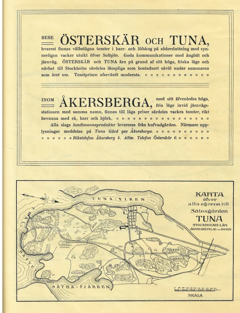 Tomt, Generalsvägen 40B, Österskär, Österåker