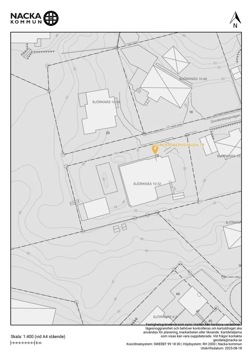 Villa, Gundersbergsvägen 19, Björknäs, Nacka