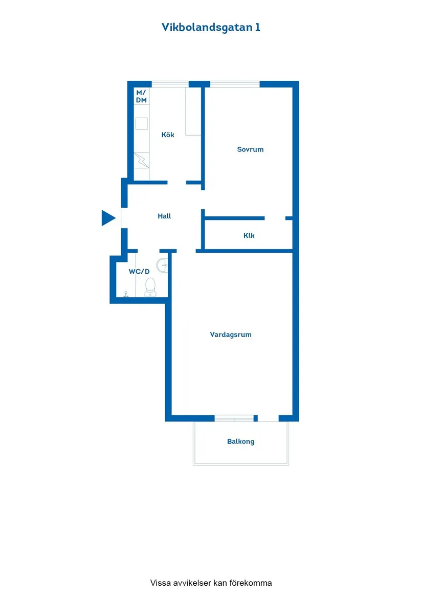 Bostadsrätt, Vikbolandsgatan 1, Öster, Norrköping