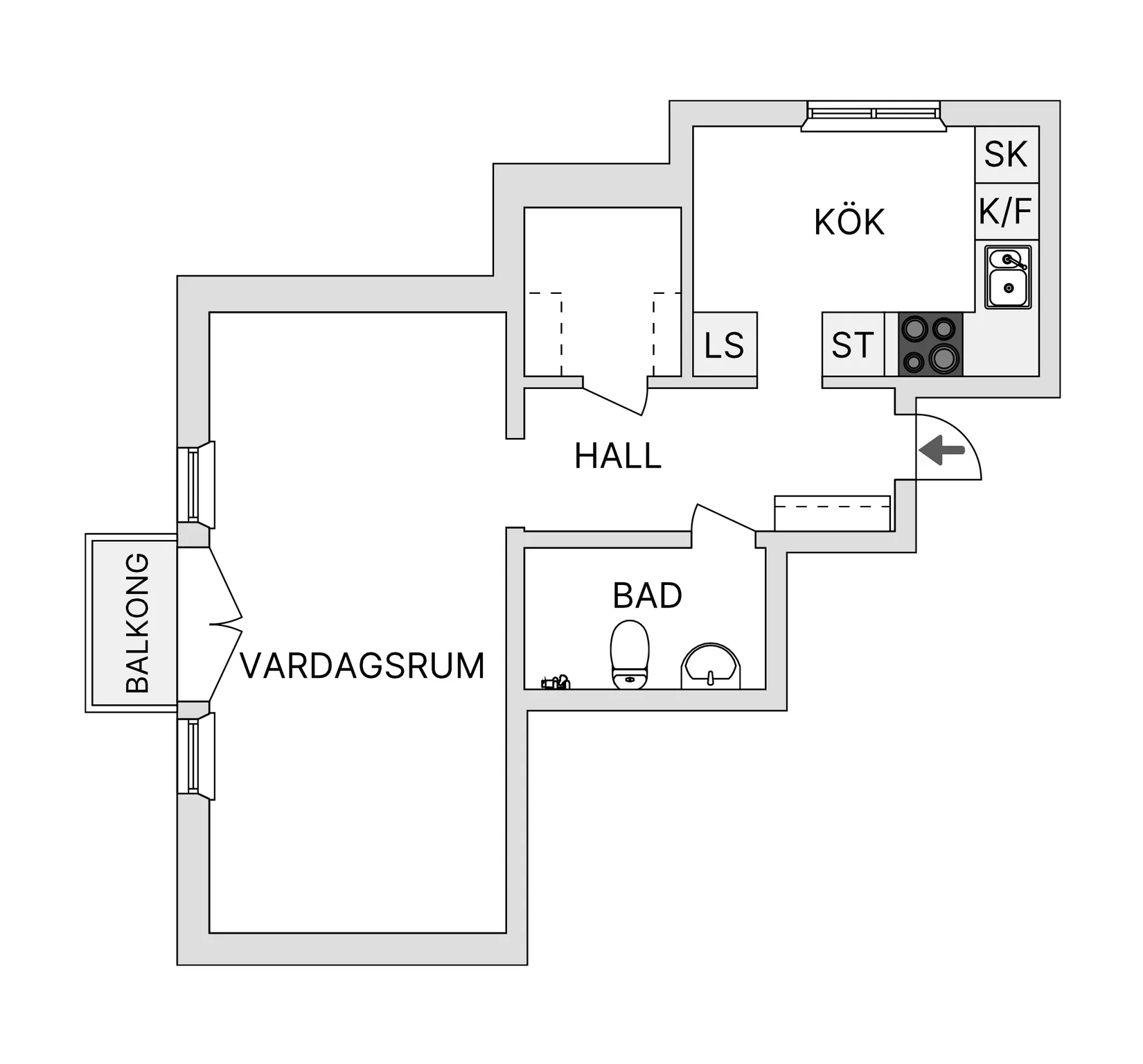 Bostadsrätt, Bergsgatan 28, Frösön, Östersund