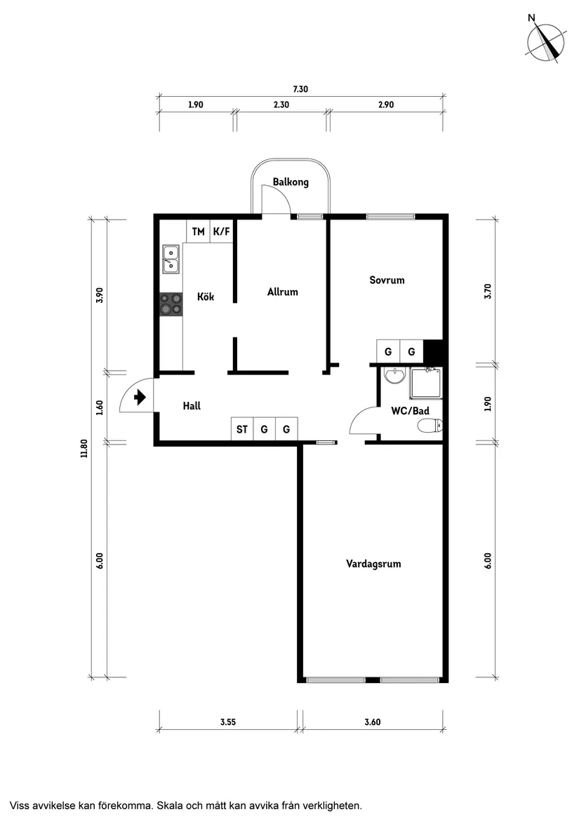 Bostadsrätt, Sundsgatan 22A, Centrum, Vänersborg