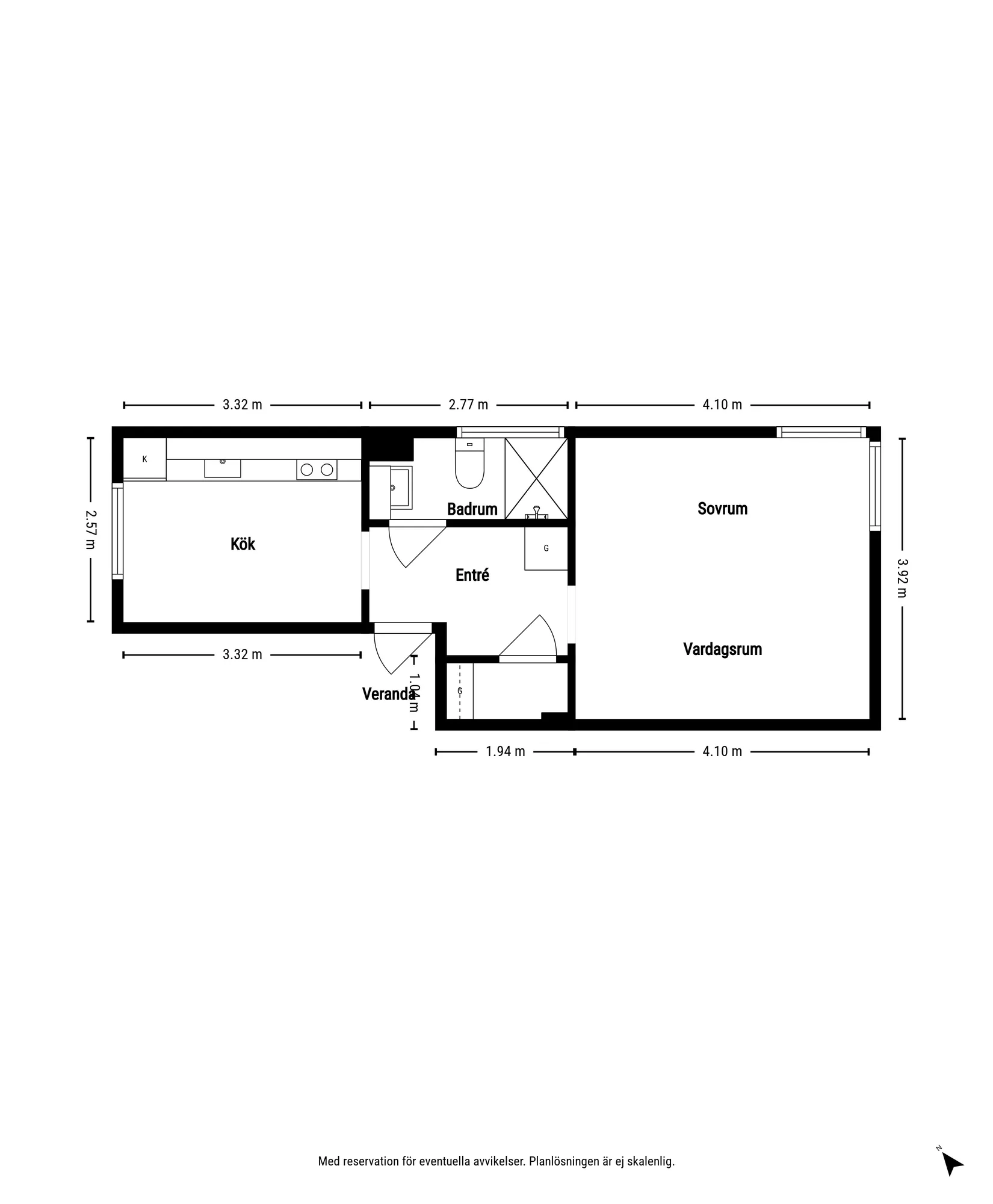 Bostadsrätt, Forsstenagatan 2A, Kålltorp, Göteborg