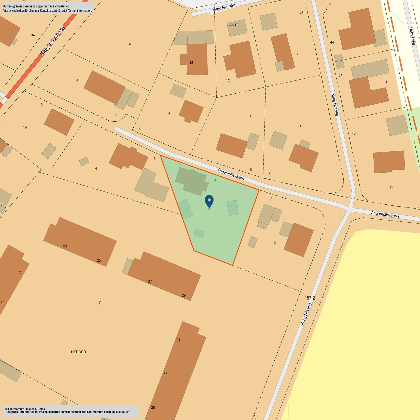 Villa, Ängamöllevägen 6, Vä, Kristianstad