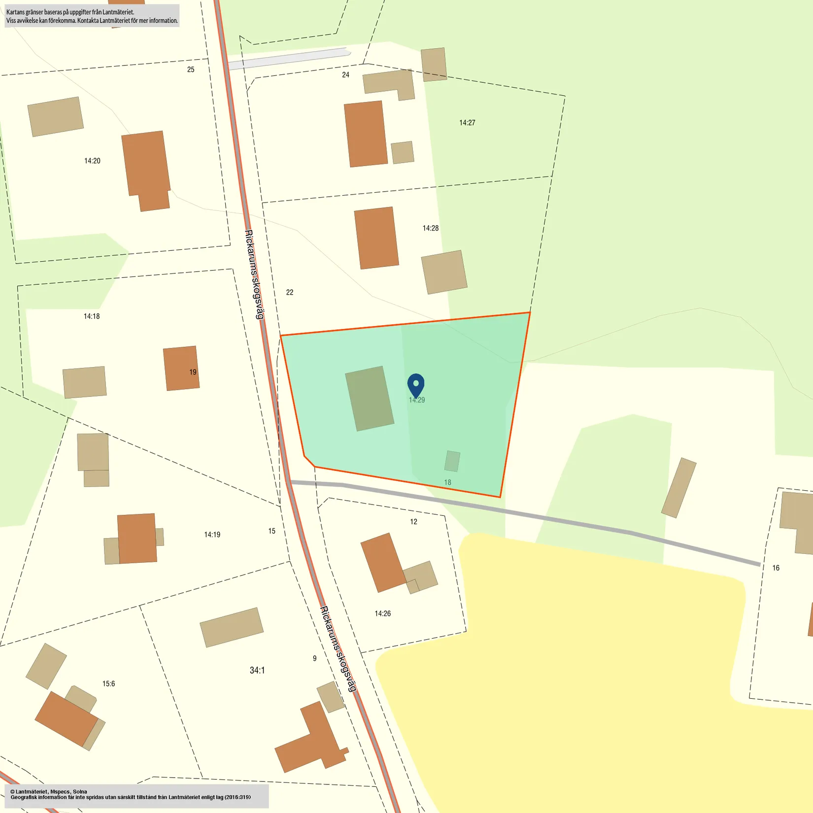 Villa, Rickarums skogsväg 18, Rickarum, Kristianstad