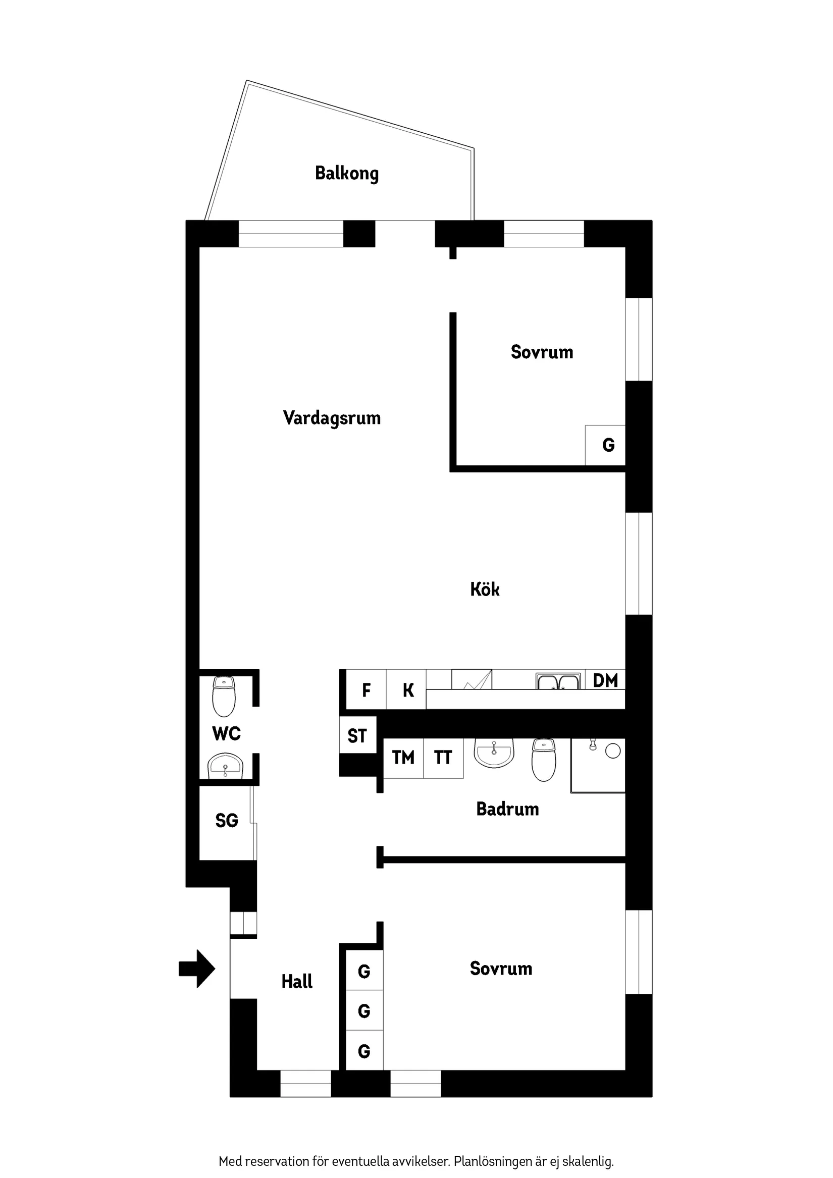 Bostadsrätt, Tärnvägen 8 A, Väster, Lund