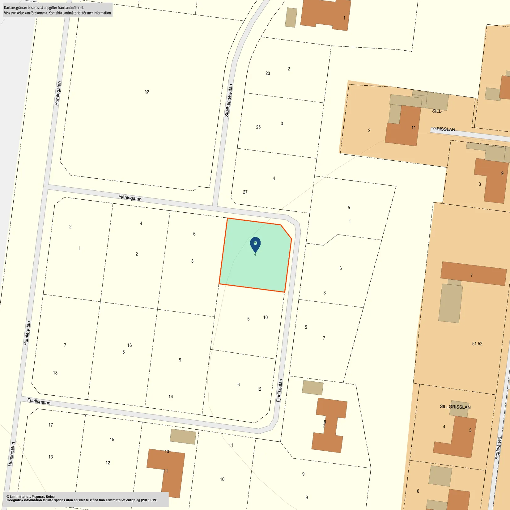 Tomt, Fjärilsgatan 8, Västeräng, etapp 2, Skurup